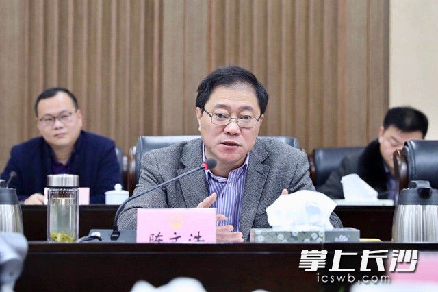 会议由市委副书记、市长、湖南湘江新区党工委书记陈文浩主持。