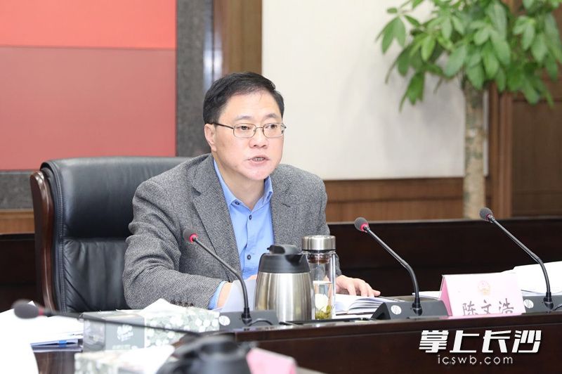 会议由市委副书记、市长、湖南湘江新区党工委书记陈文浩主持。