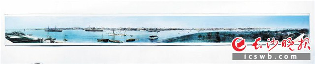 上色后的《上海外滩》，由公泰照相馆拍摄于1880年代。 均为谢子龙影像艺术馆提供