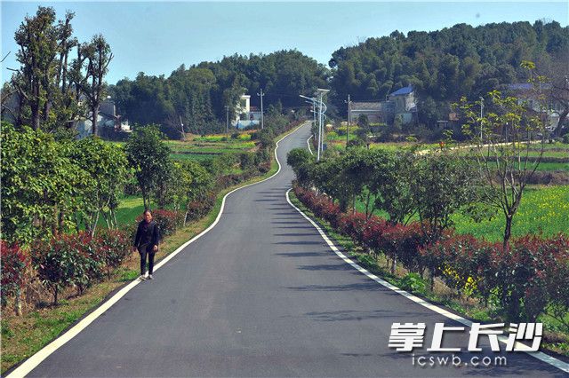 4年时间，陈家桥村实现了公路100%入组、98%入户；安装路灯450盏，照亮了村民的回家路。
