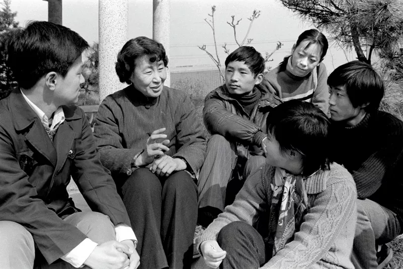 于漪，1979年全国三八红旗手，2018年获改革先锋称号  摄影/新华社记者 张耀智
