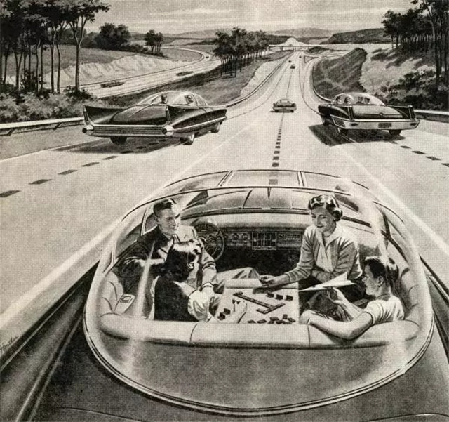 上世纪的无人驾驶畅想海报