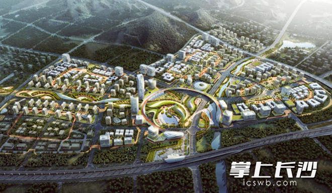 湘江智谷·人工智能科技城规划效果图