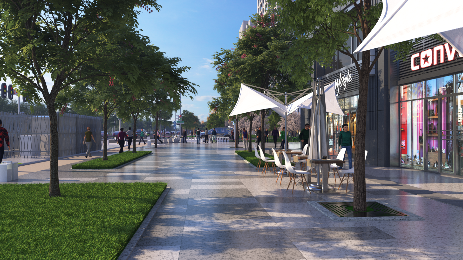 青竹湖片区项目将岸“四精五有”理念打造“公园式街道”“城市微客厅”。