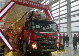 市长领队年度项目观摩 为三一首台消防车下线助威（视频）