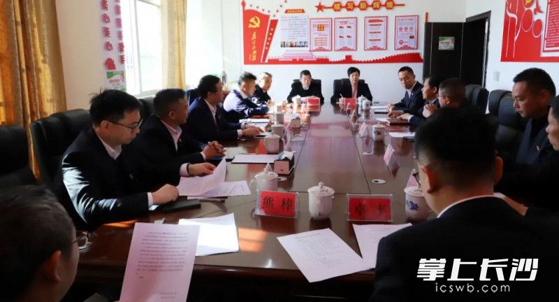 长房集团在马战村召开乡村振兴调研座谈会。