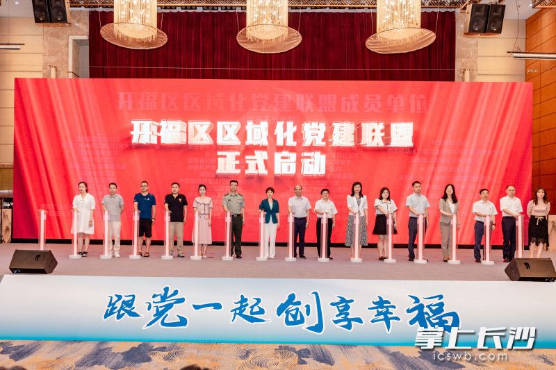 开福区区域化党建联盟启动。