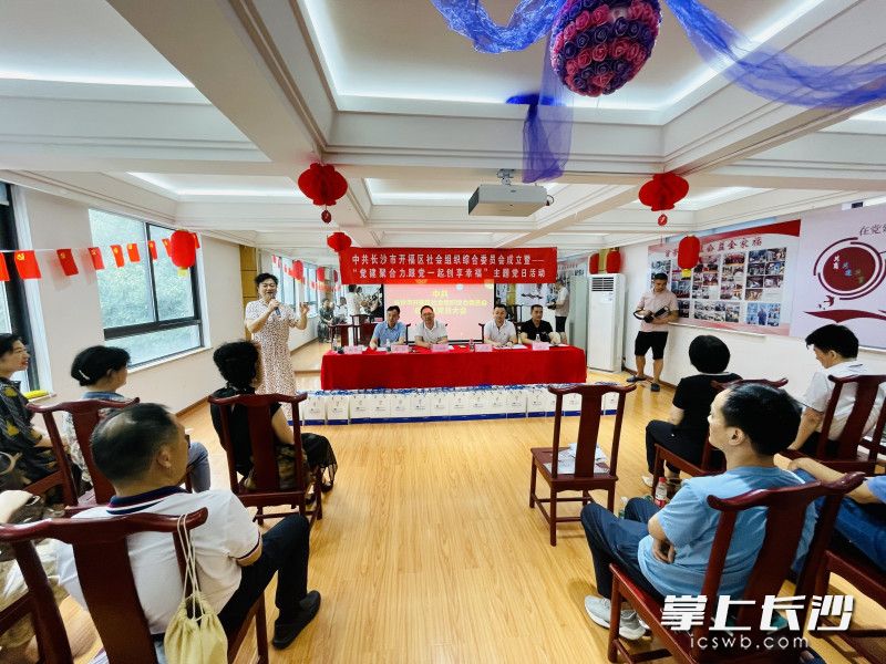 开福区社会组织综合党委成立。