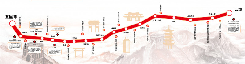 地铁7号线深入挖掘线路周边红色资源，着力打造“韶山号”党建品牌。资料图片
