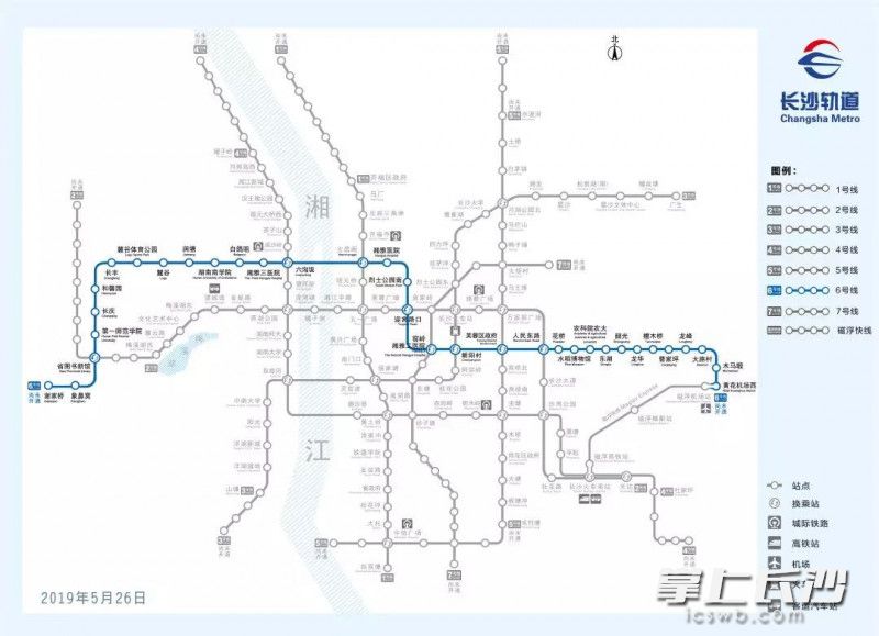 长沙地铁6号线线路图