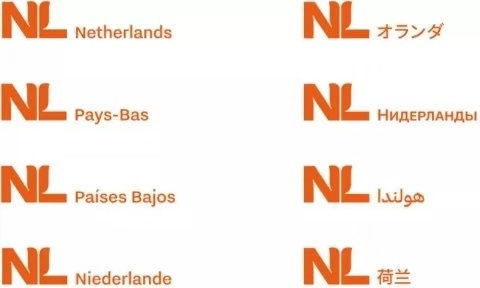 △荷兰多种语言新版本的国家徽标