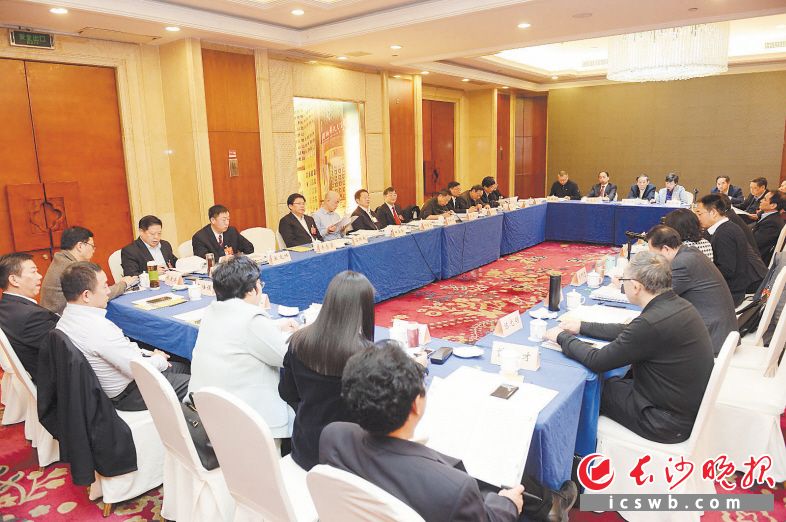 1月12日，湖南省政协十二届三次会议开幕。这是12日下午，委员们在分组审议报告。长沙晚报全媒体记者 石祯专 摄