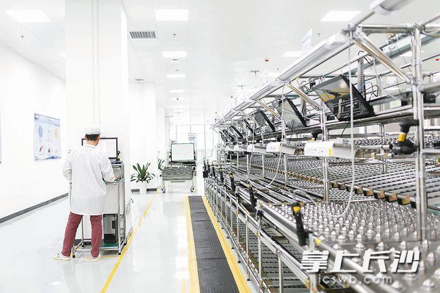 8月17日，在湘江鲲鹏生产线，工作人员正在进行设备调试。柯鸣 摄