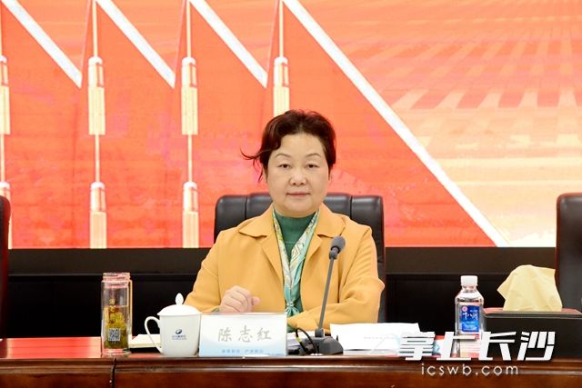 长沙高新区党工委副书记陈志红主持会议。