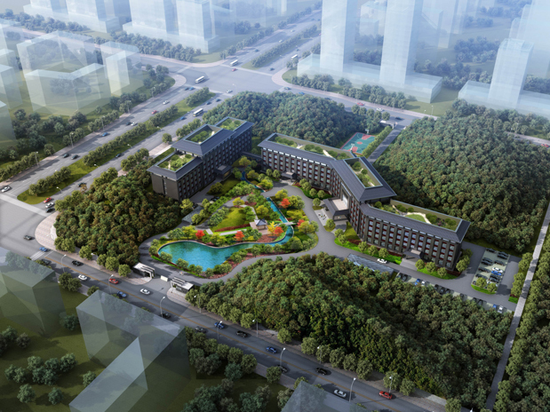 邵阳市纪检监察办案场所项目，总建筑面积3.3万平方米。