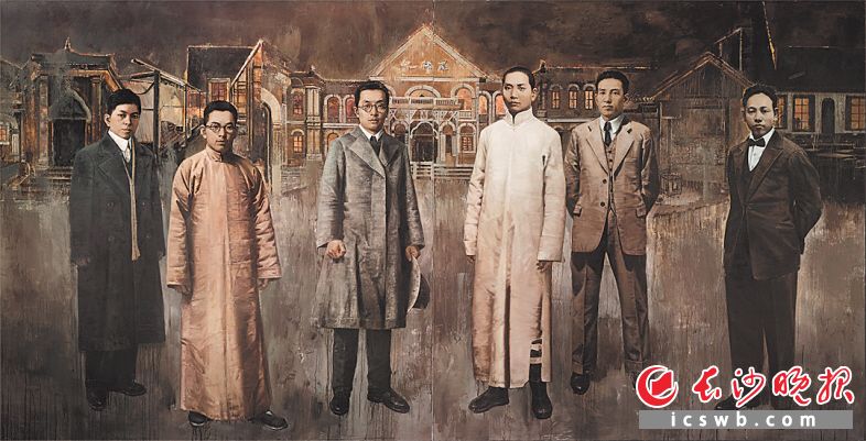 黄礼攸、贾文广油画《黎明之光》（200×400cm）
