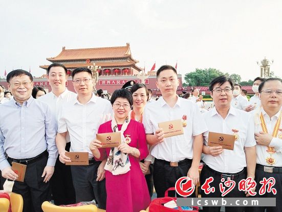 湖南省全国先进模范人物代表在北京。均为受访者供图