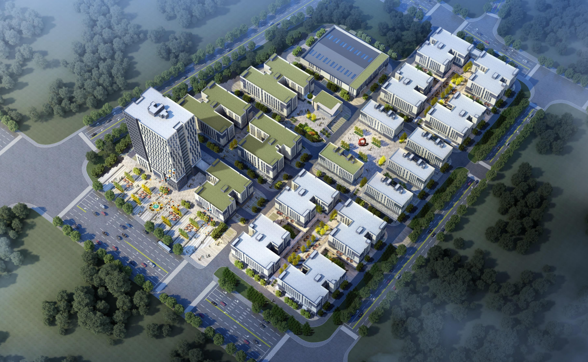 湘江智谷·人工智能科技城首开区产业规划效果图（部分）。