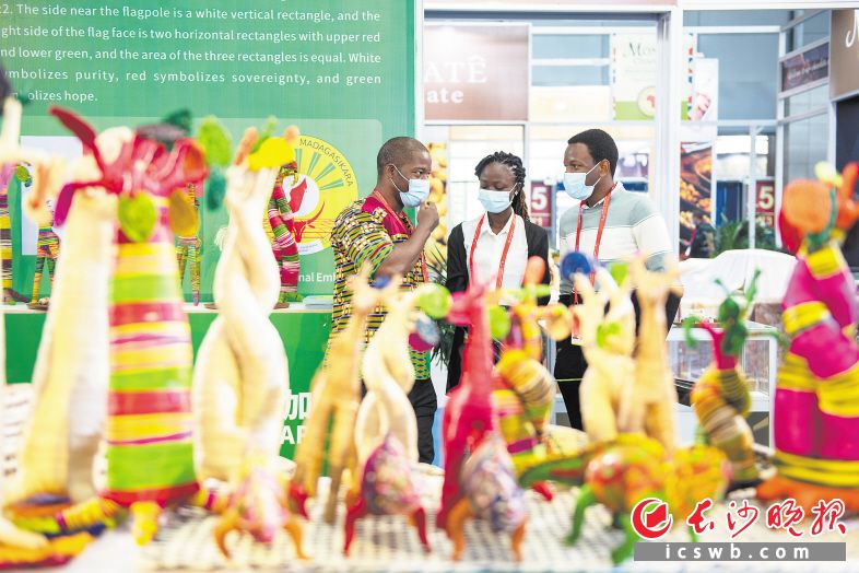 　　中非经贸博览会，是湖南省第一个国际性、国家级、常态化的经贸平台。图为第二届中非经贸博览会开展现场。黄启晴 摄