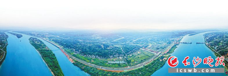 　　在大王山南片区，一座科创产业生态新城正冉冉升起。湘江集团湘新投公司供图